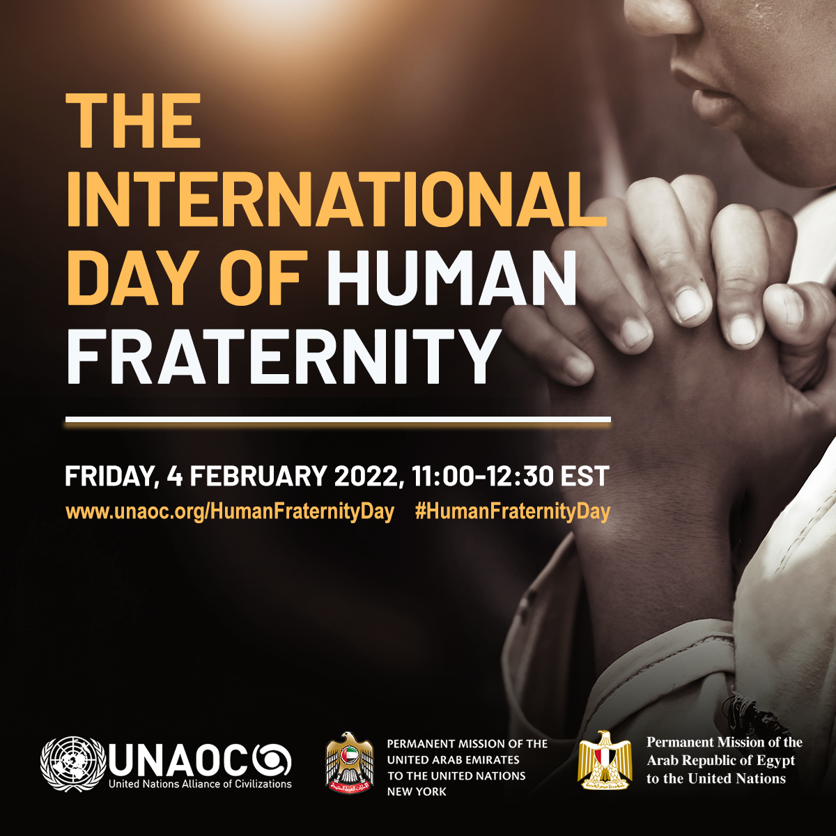 The International Day Of Human Fraternity UNAOC